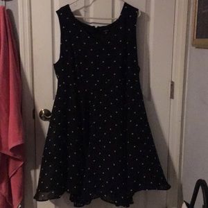 Torrid size 24. Black with white hearts